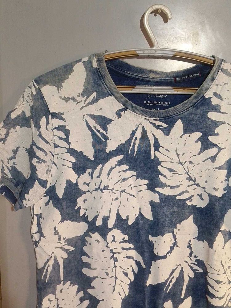 Denim Floral T-Shirt