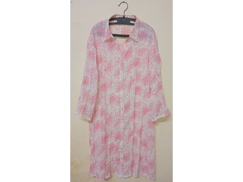 Beautiful AND Floral Design Kurti, Bust Size- 108 Cm &amp; Length- 87 Cm
