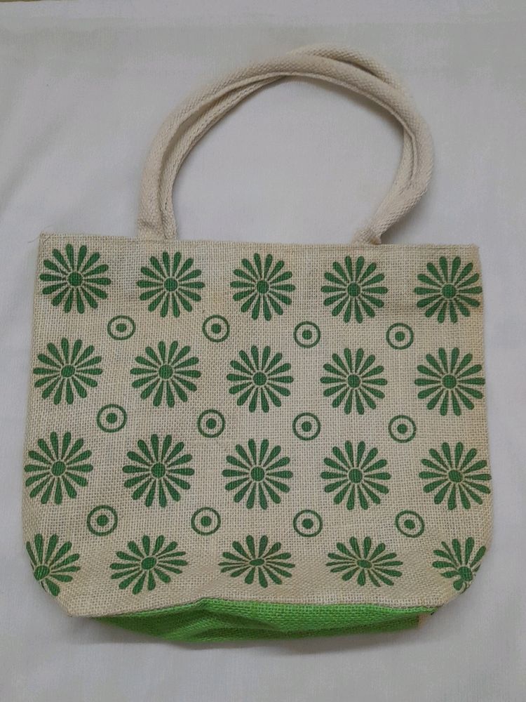 Jute Green Handbag