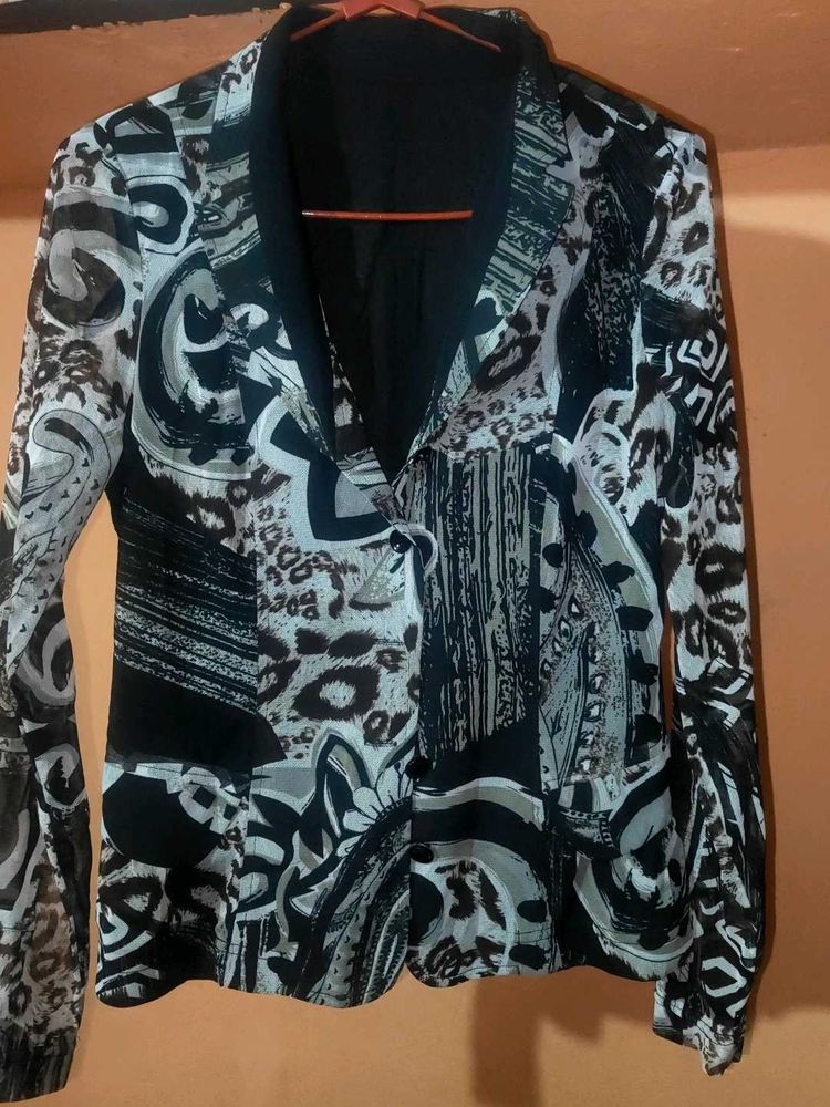 Patterned Blazer
