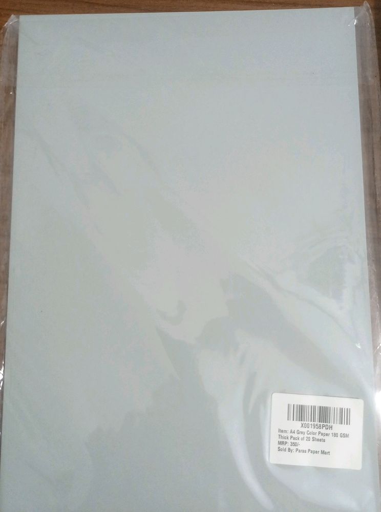 Brand New Pack Of A4 Gray Color Paper