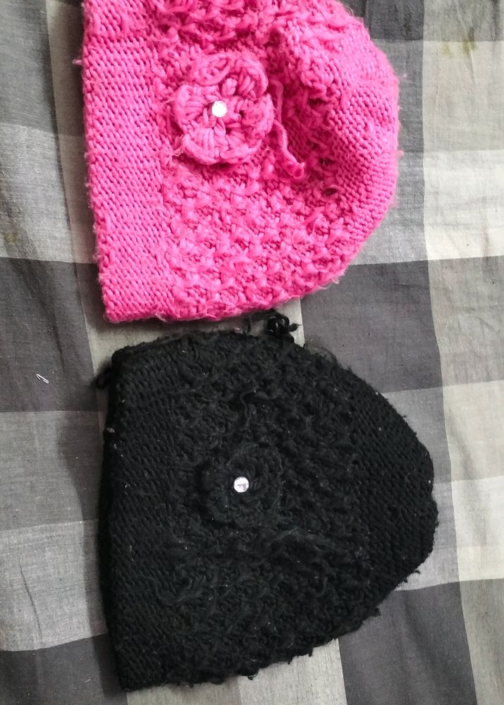 Set Of 2 Wool Caps