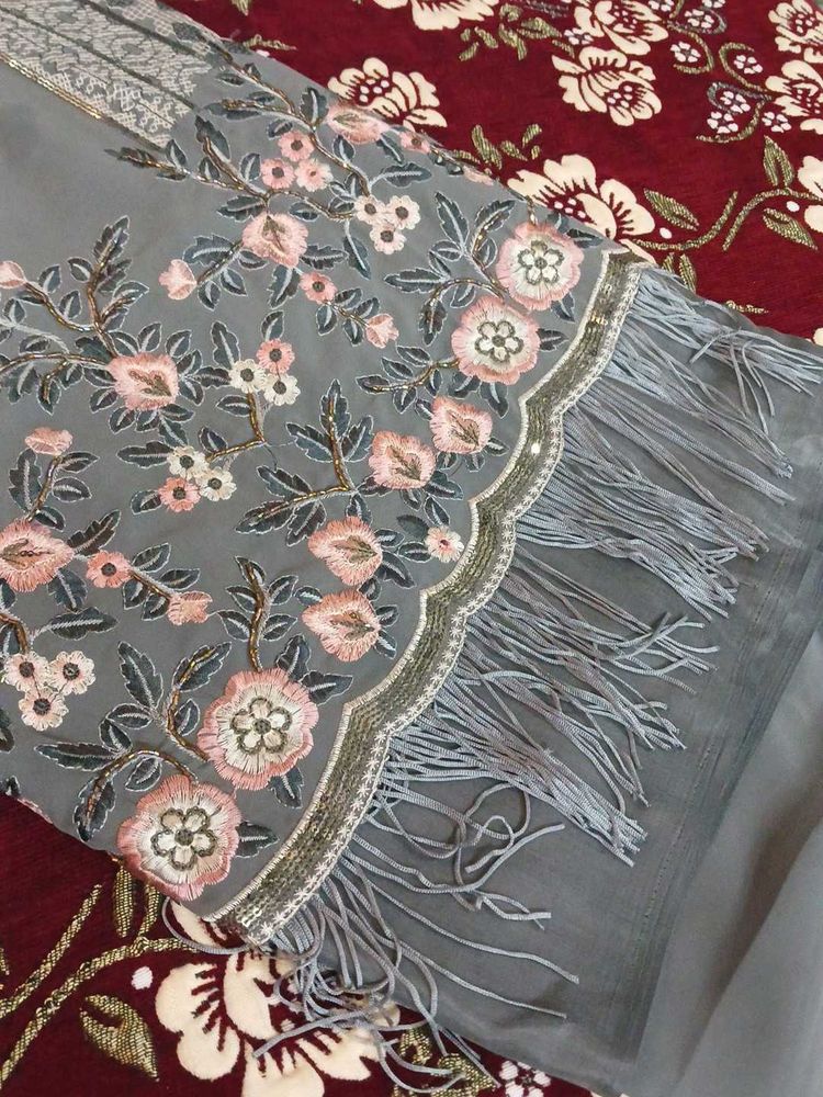 Elegant Grey Dress material