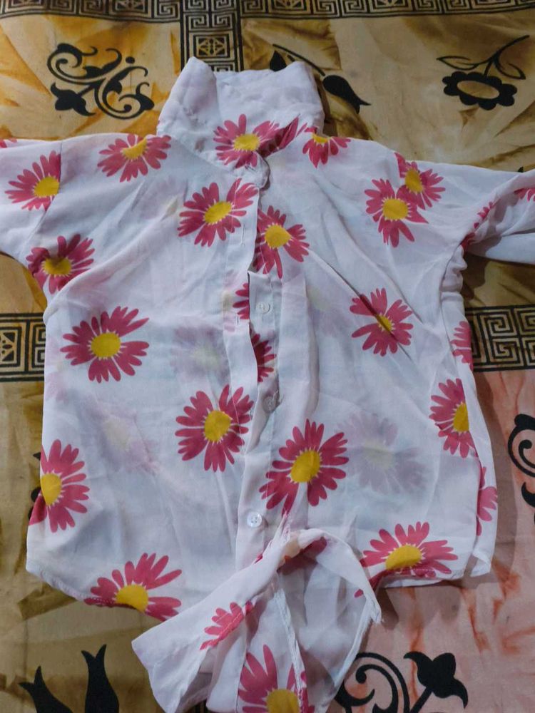 #printed Crop Top
