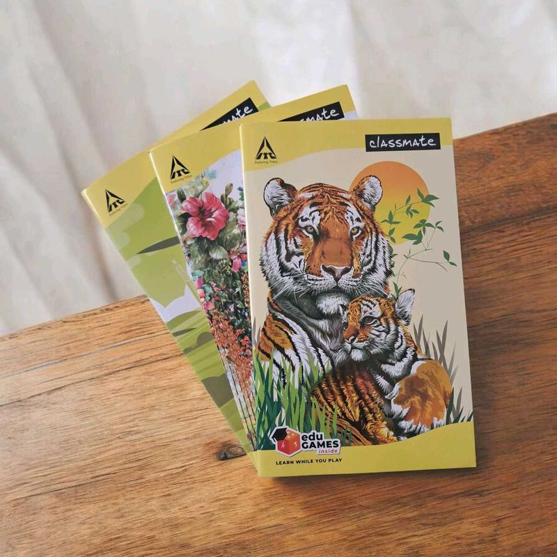 Classmate Unruled Notebook Pack of 3