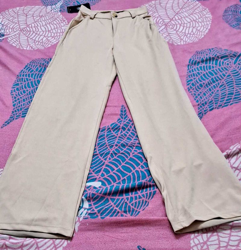 Kotty Beige Regular Trousers