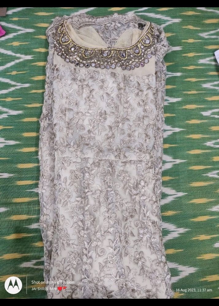 Golden Gown.... Very Elegant....without Dupatta