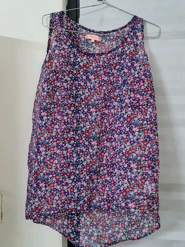 Floral Sleeveless Top