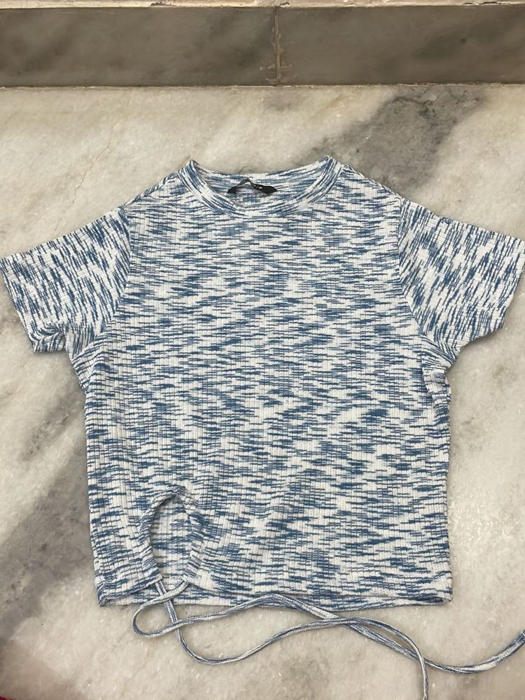 Blue Patterned Tee
