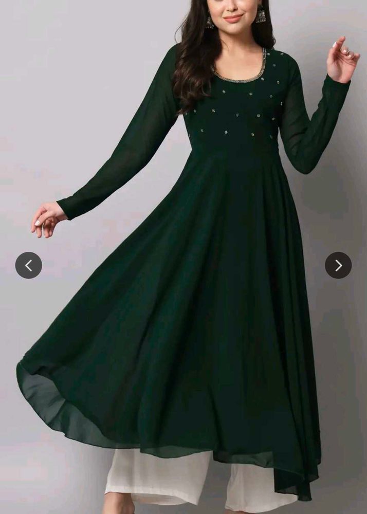 Elegant Green Ethnic Gown