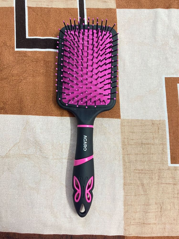 Delight Paddle Hair Brush 🩷🖤
