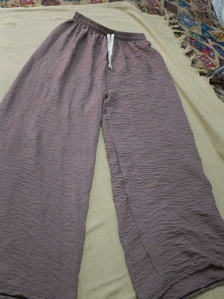 Mauve Crushed Plazzo