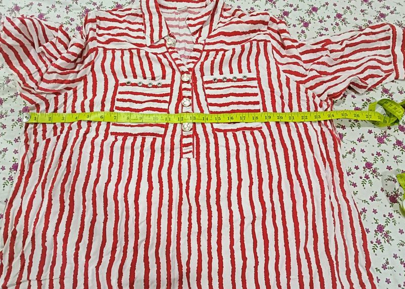Striped Top, ALL Skirt &amp; Tie N Die Kaftan Combo