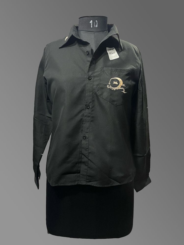 Embroidered Black Shirt