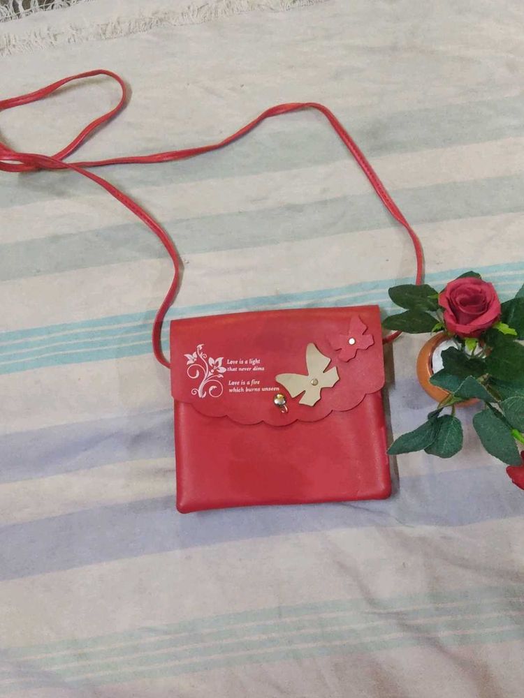 A Red Sling Bag