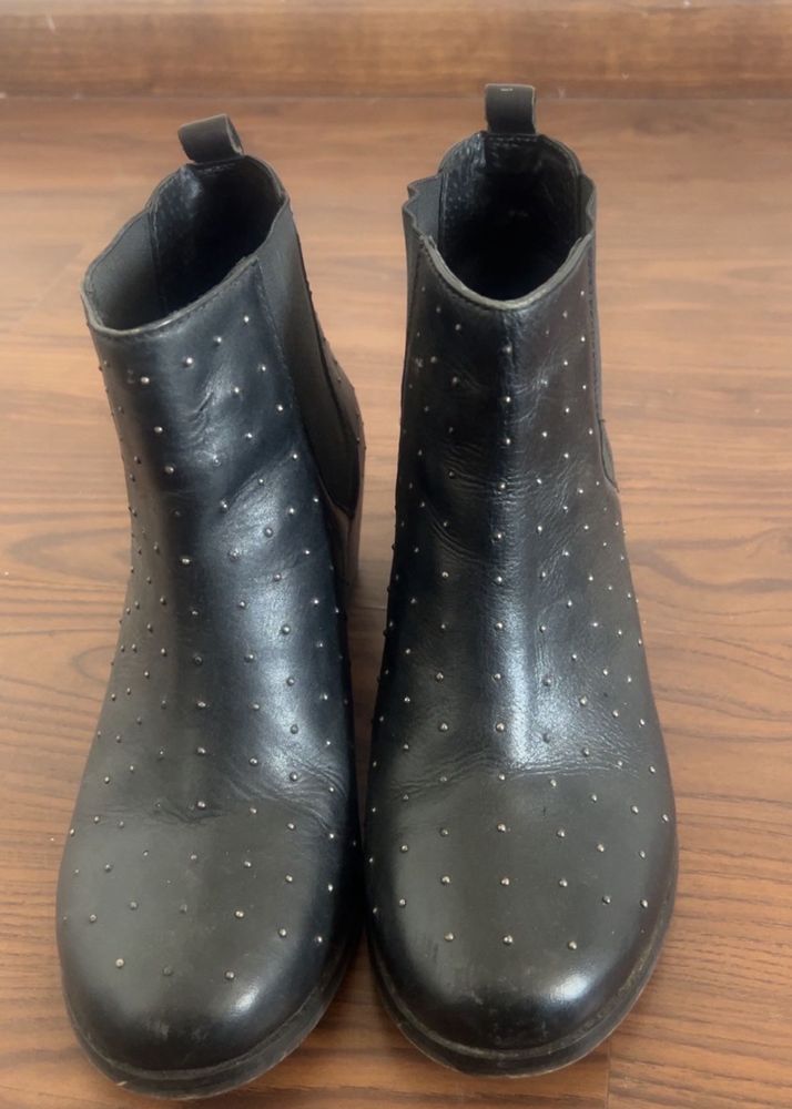 Leather Black Boots