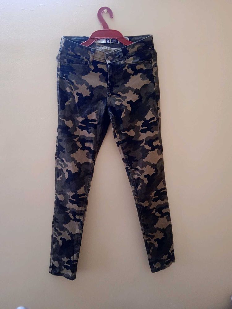 Camouflage Print Pants