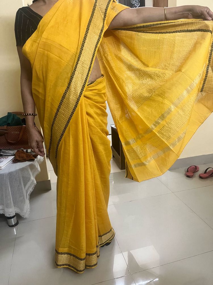 Elegant Yellow Saree