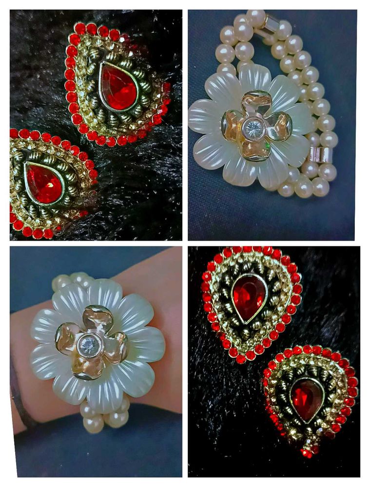 Ear tops + Hand breslet + 🎁