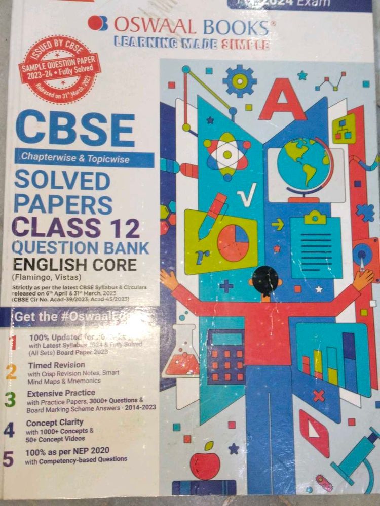 OSWAAL PCB and ENGLISH ques banks class 12th
