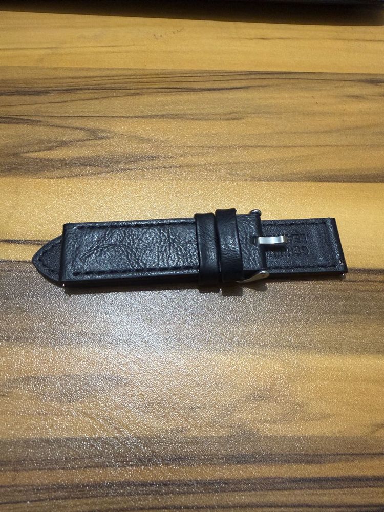 Black Leather Watch Strap