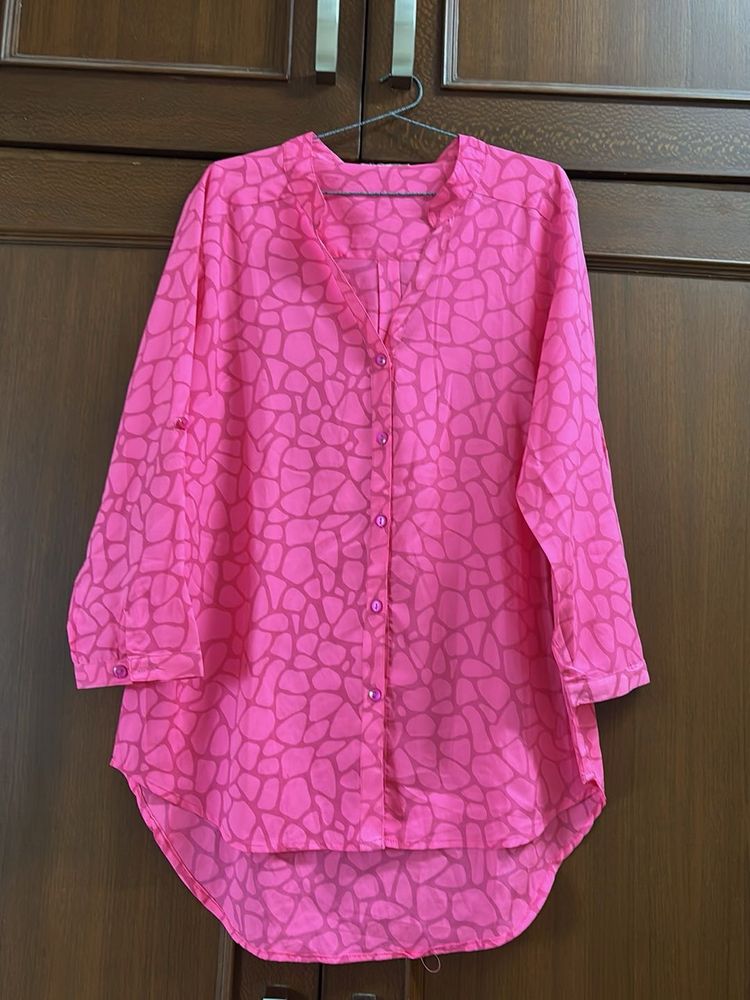 Pink Printed Top