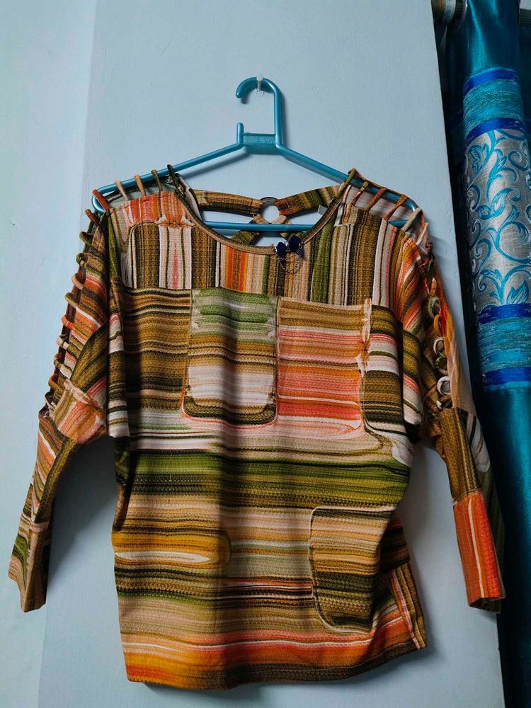 Striped Long Sleeve Top