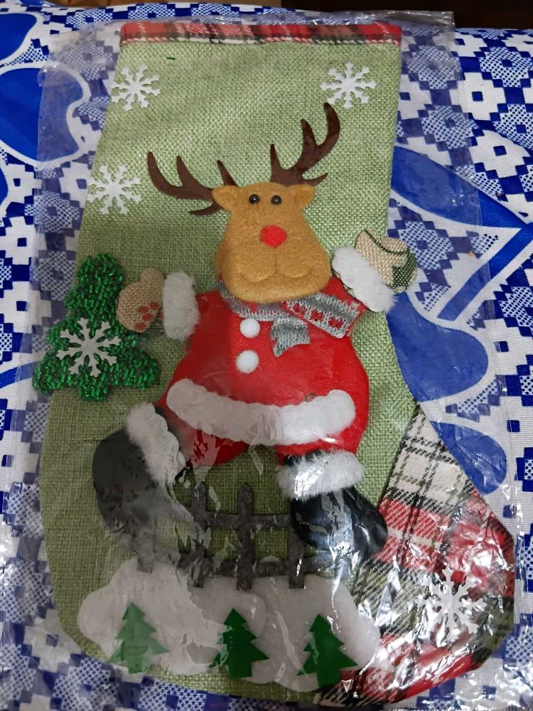 Christmas Reindeer Stocking