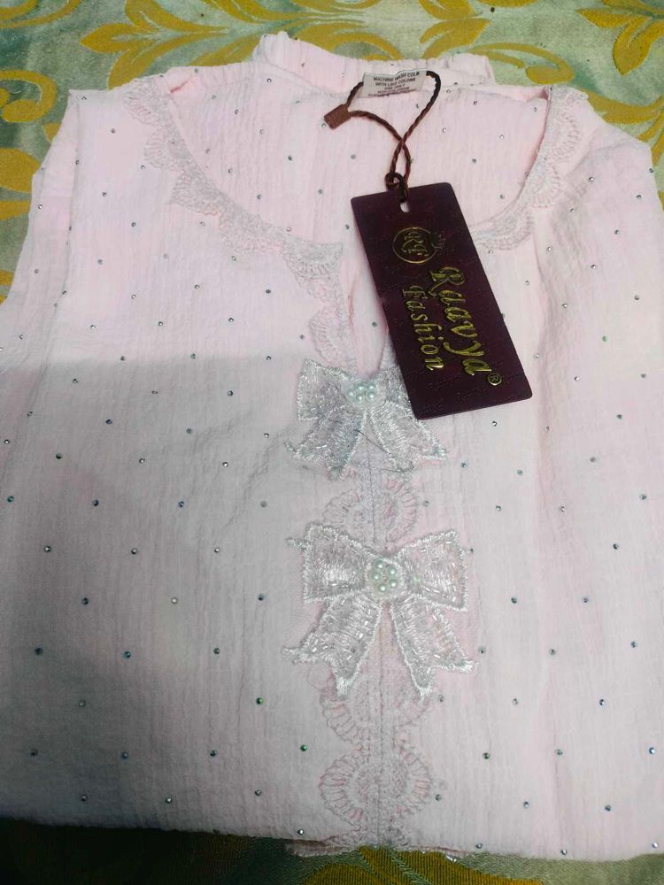 Vintage Pink Embellished Top