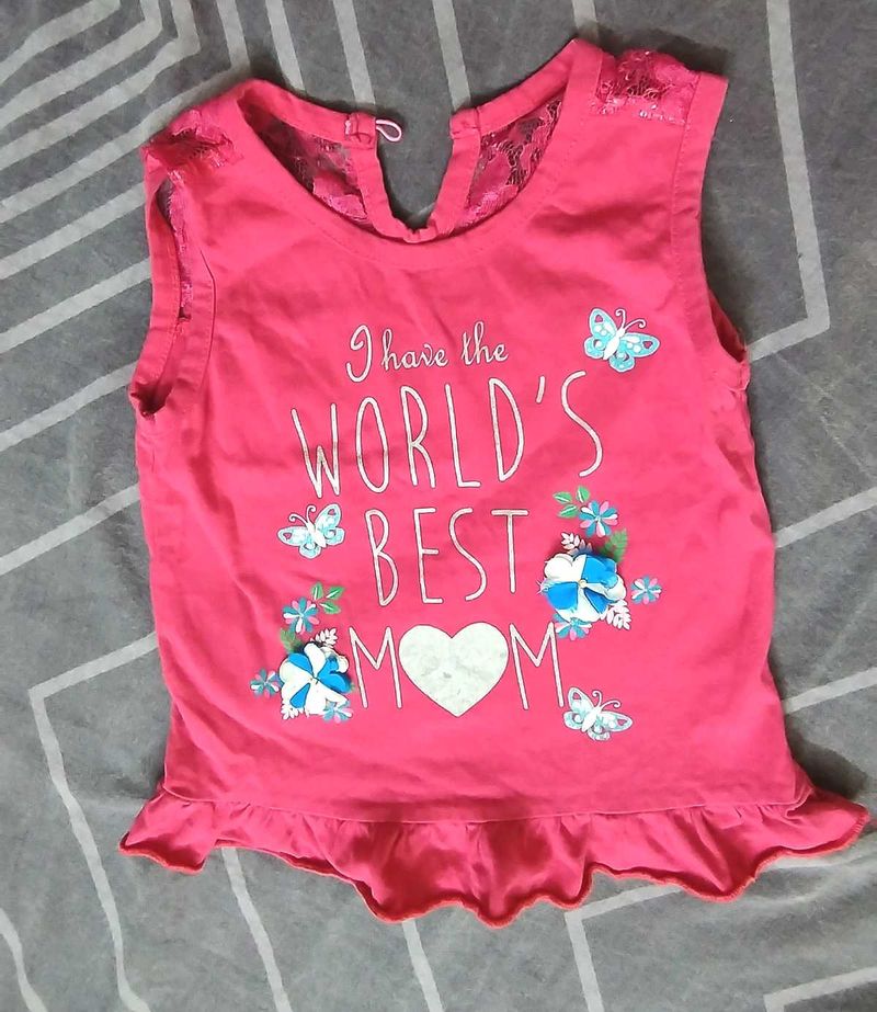 Top With Lace Design