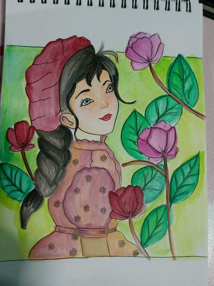 Aesthetic Girl Drawing