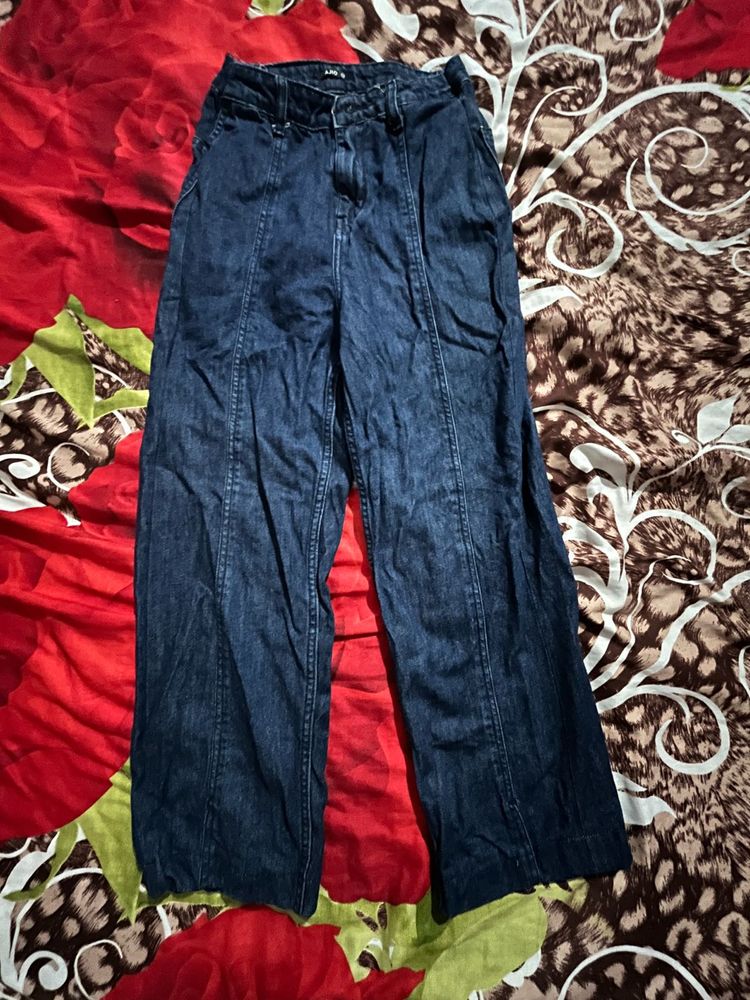 Wide Leg Denim Jeans