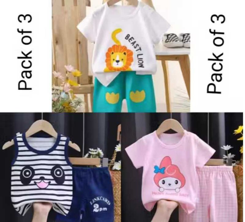 Cute Kids Clothing Set (Pack of 3)