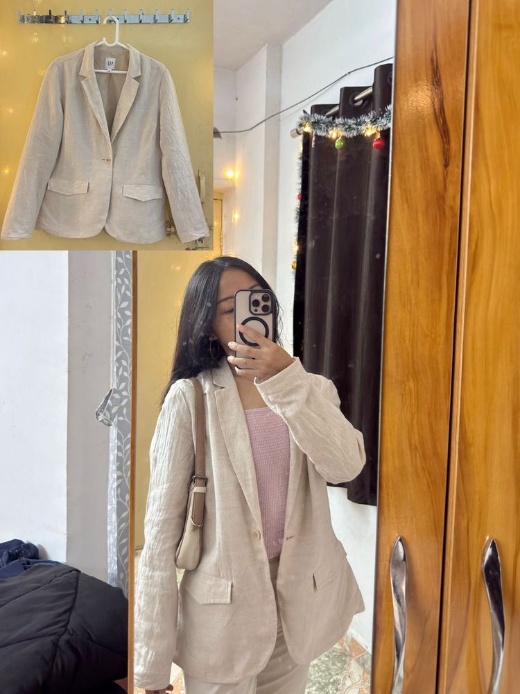 Gap Linen Blend Blazer