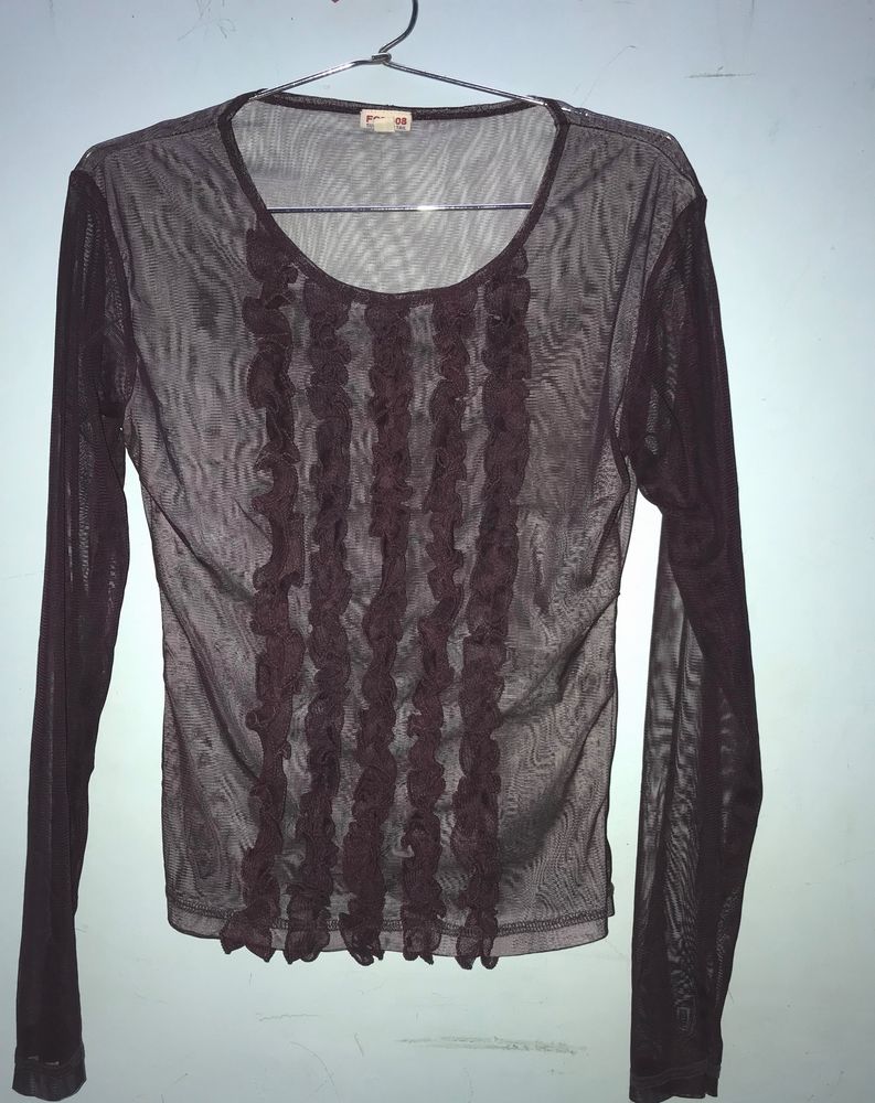 Mesh Top Long Sleeve