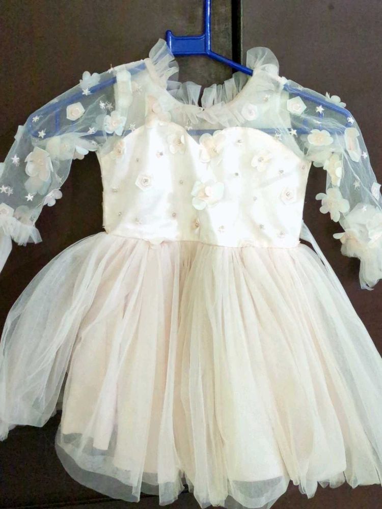 Party Wear Frock For 3-4 Years Old