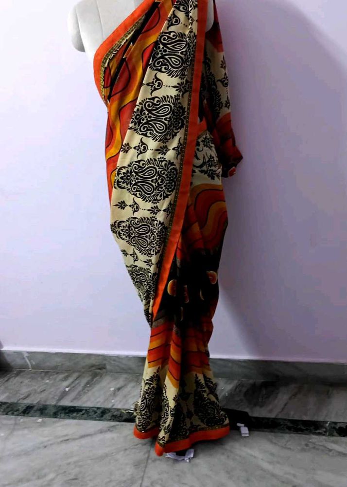 Elegant Printed Saree