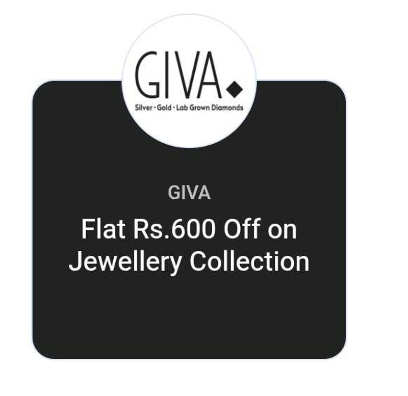 GIVA 600rs Coupon For Men And Women Any Jwellery