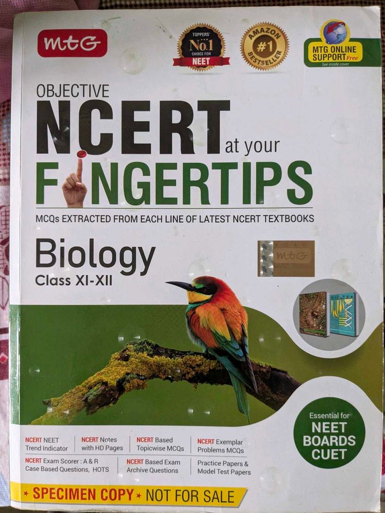 MTG NCERT FINGERTIPS BIOLOGY New