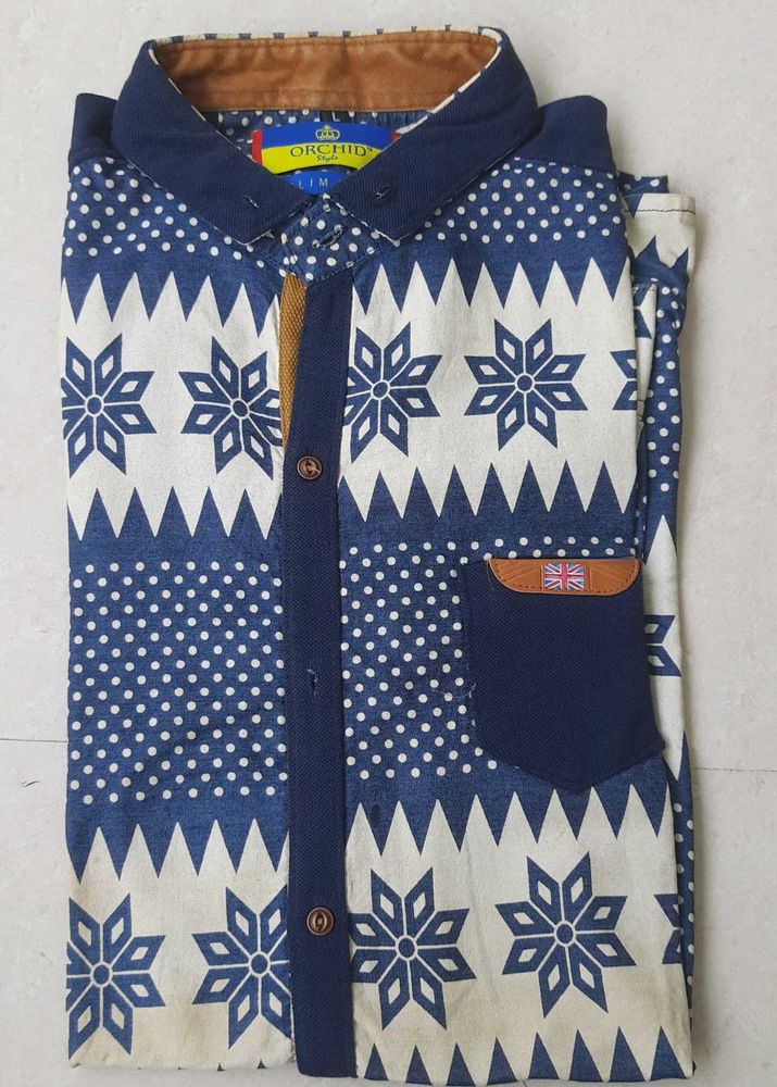 Orchid Slim Fit Patterned Shirt
