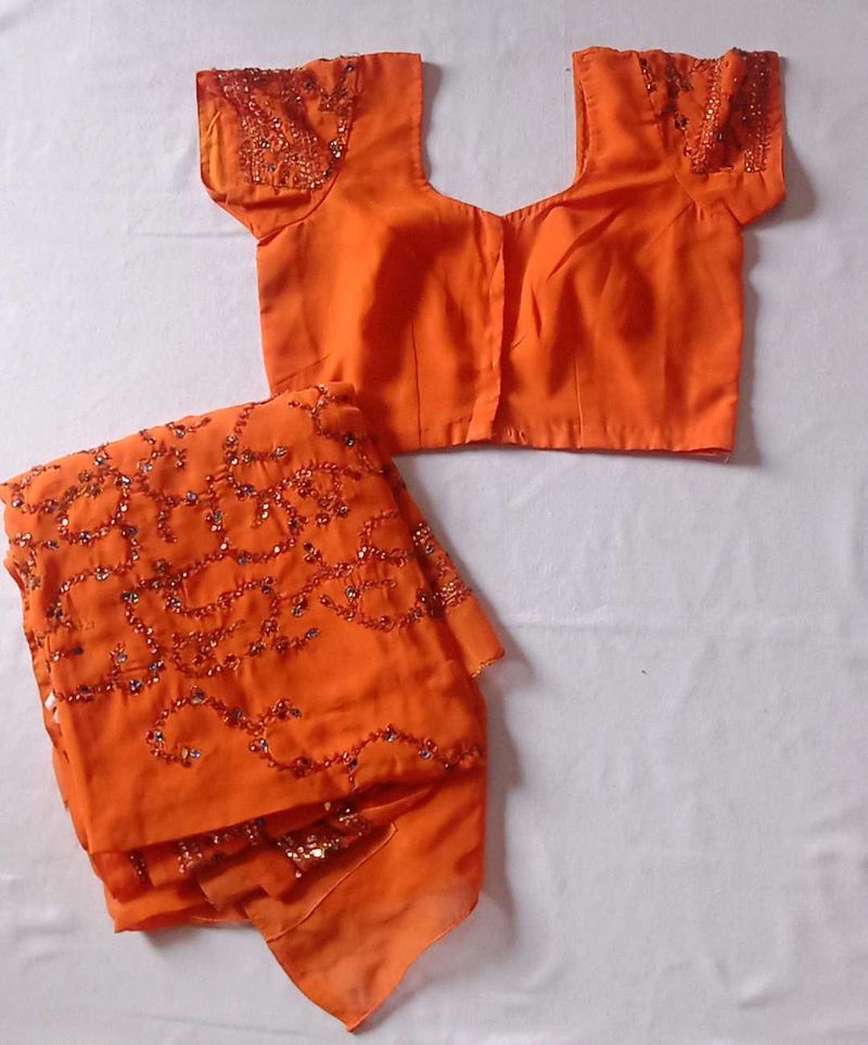 Orange Saree
