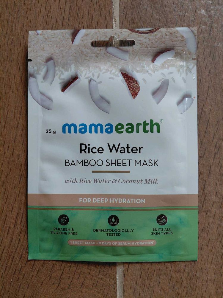 Mamaearth Rice Water Sheet Mask