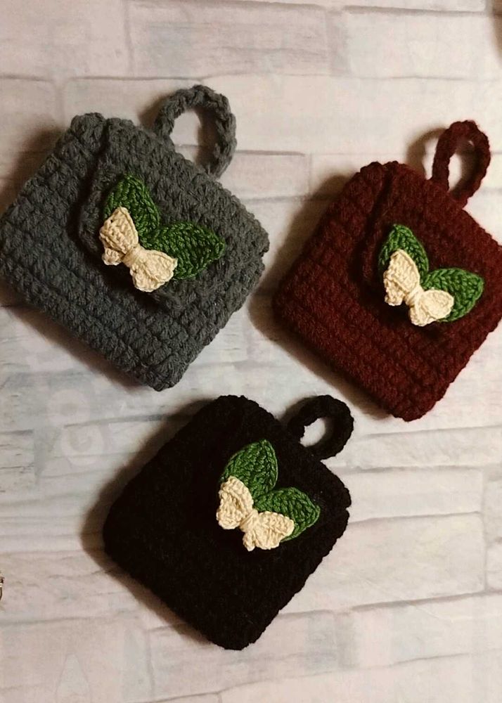 Crochet Airpod Case Combo Of 3