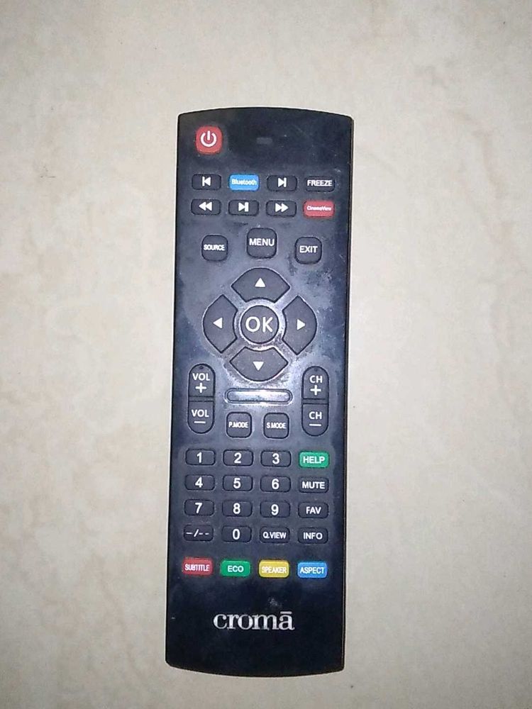 Croma Tv Remote With 2 Cells
