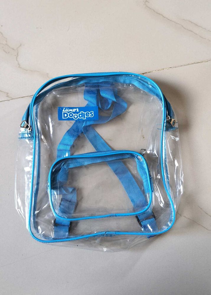 Luxor Doodles Clear Backpack