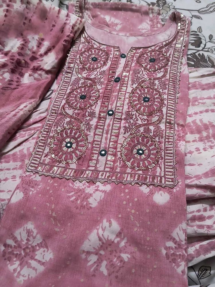 Straight Kurta Set With Dupatta