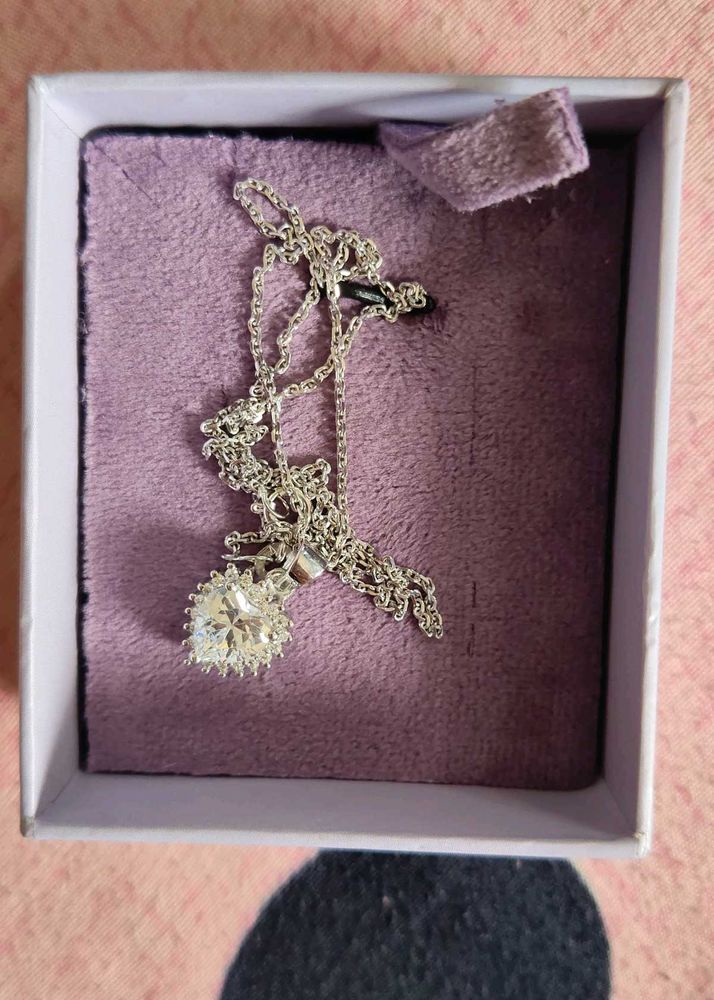 92.5 Silver Chain Pendant With Hallmark