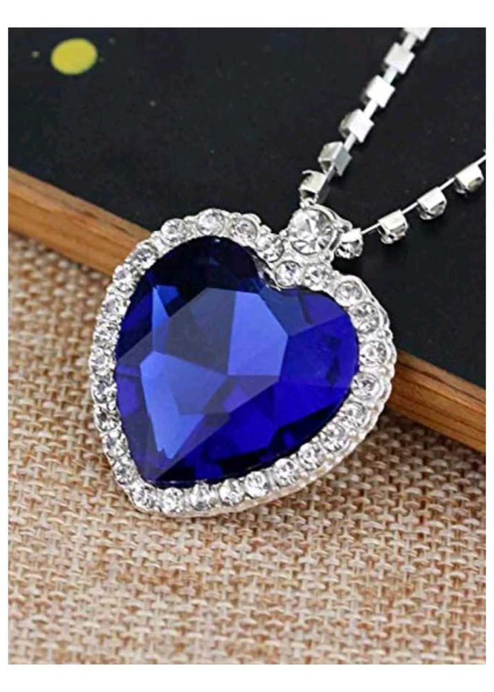 Titanic Blue Heart Necklace