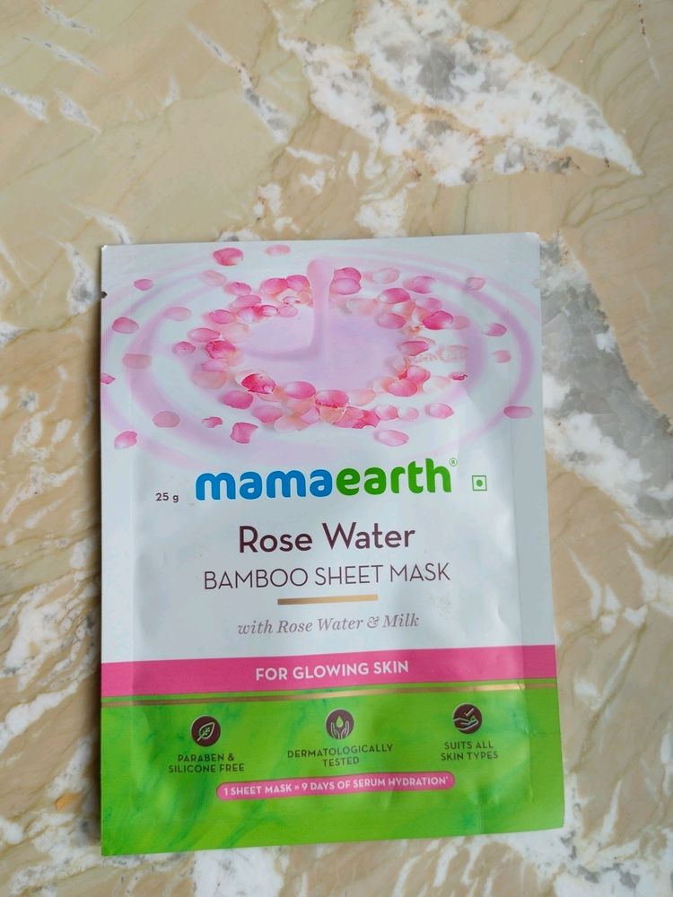 Mama Earth Rose Water Sheet Mask
