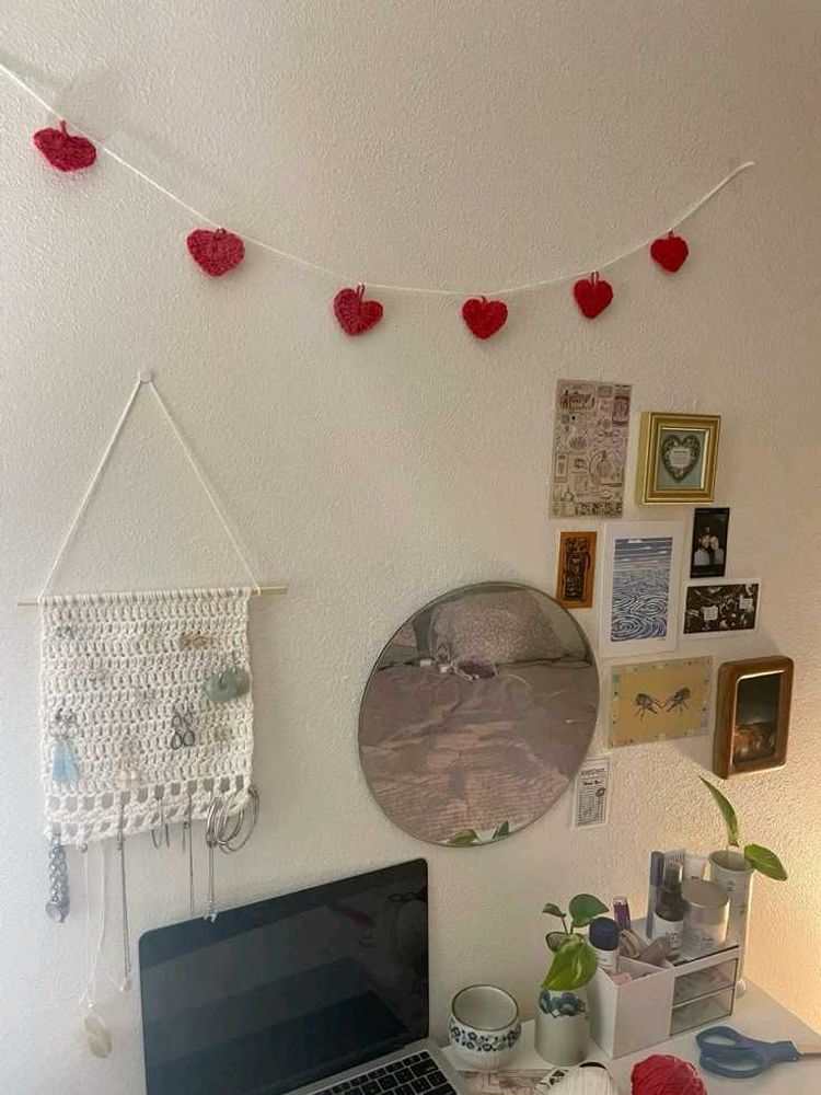 Crochet Heart Wall Decor 💗